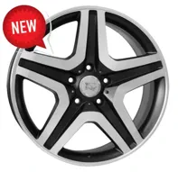 Wsp Italy Mercedes W775 Miyagi 9.5x20 5x130 ET50 DIA 84.1 DULL BLACK R POLISHED