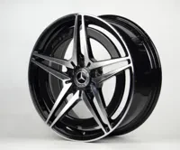 Replica MR2111249 7.5x18 5x112 ET38 DIA 66.5 Gloss black with Machined Face
