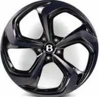 Replica BN22826 10x22 5x130 ET28 DIA 71.5 Gloss Black with Dark Machined Face
