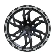 Ws WS-F55 9.5x18 6x139.7 ET10 DIA 77.8 satin black lip satin graphite