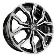 Wsp Italy WD002 7.5x18 5x114.3 ET49.5 DIA 67.1 GLOSSY BLACK POLISHED