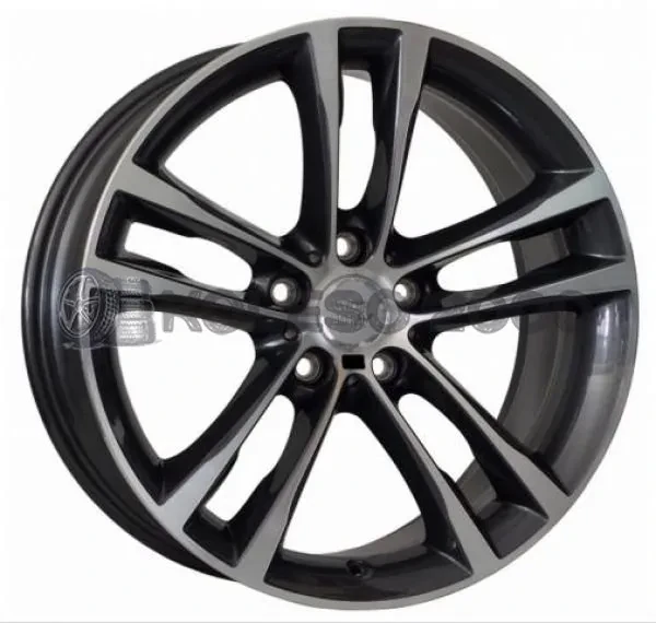 Wsp Italy BMW (W681) Achille 9x19 5x120 ET41 DIA 72.6 ANTHRACITE POLISHED