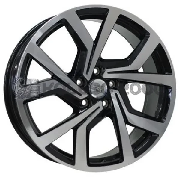Wsp Italy Volkswagen W469 Giza 7.5x18 5x112 ET51 DIA 57.1 GLOSSY BLACK POLISHED