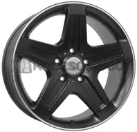 Wsp Italy Mercedes W779 Nagano 9.5x19 5x130 ET50 DIA 84.1 DULL BLACK R POLISHED