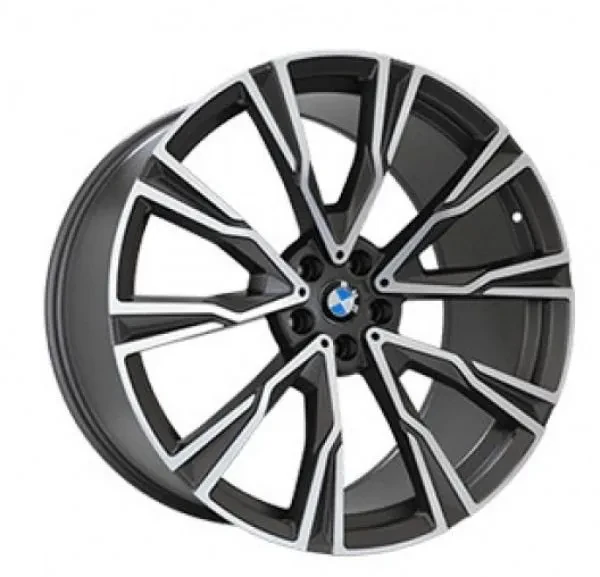 Replica B987 10.5x20 5x112 ET40 DIA 66.6 matte graphite with matte polished