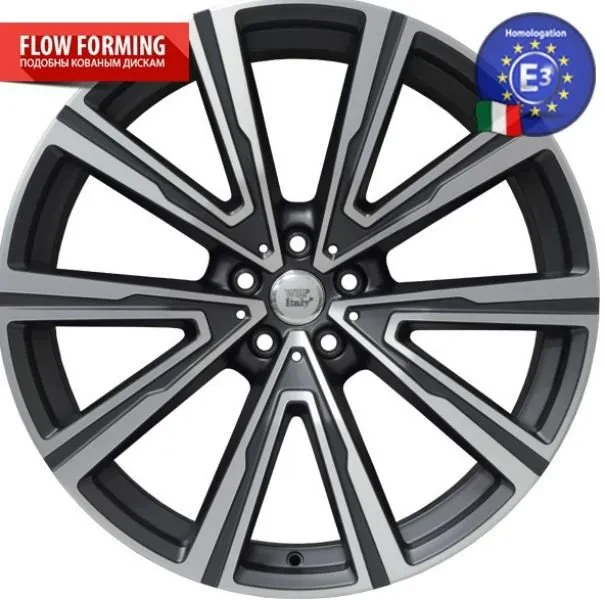 Wsp Italy BMW W686 Fire 9.5x22 5x112 ET37 DIA 66.5 MATT GUN METAL POLISHED