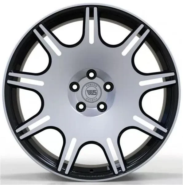 Ws WS1249 10x20 5x112 ET35 DIA 66.6 Gloss black with Machined Face