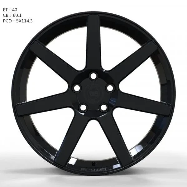 Ws WS1245 8x19 5x114.3 ET40 DIA 60.1 Gloss Black
