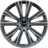 Replica A2110280 8.5x21 5x112 ET43 DIA 66.5 satin graphite machined face