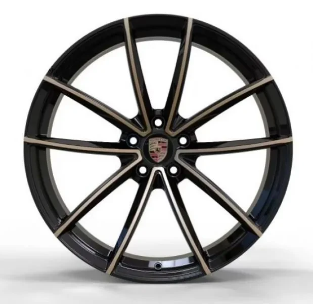 Replica PR9020 9x20 5x112 ET26 DIA 66.5 gloss black inside gloss bronze outside