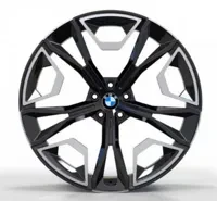 Replica B9064 9.5x22 5x112 ET37 DIA 66.5 Gloss black with Machined Face Replica B9064 9.5x22 5x112 ET37 DIA 66.5 Gloss black with Machined Face