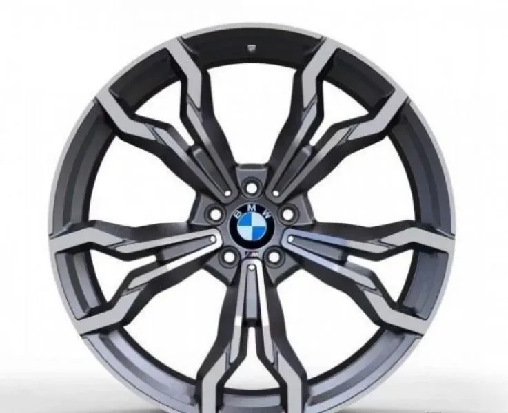 Replica B22828 9.5x21 5x112 ET31 DIA 66.5 Matte Graphite with Machined Face