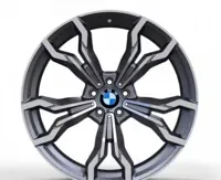 Replica B22828 10x21 5x112 ET39 DIA 66.5 Matte Graphite with Machined Face Replica B22828 10x21 5x112 ET39 DIA 66.5 Matte Graphite with Machined Face