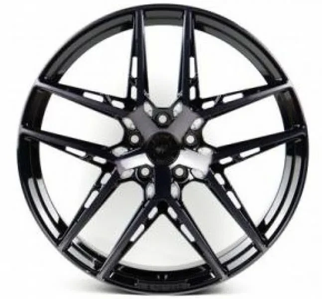 Ws WS22843 9x20 5x112 ET42 DIA 66.5 Gloss Black with Dark Machined Face