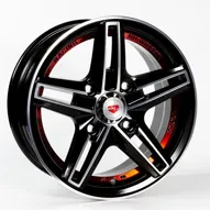 Gt JA097 5.5x13 4x114.3 ET25 DIA 67.1 BM+Red