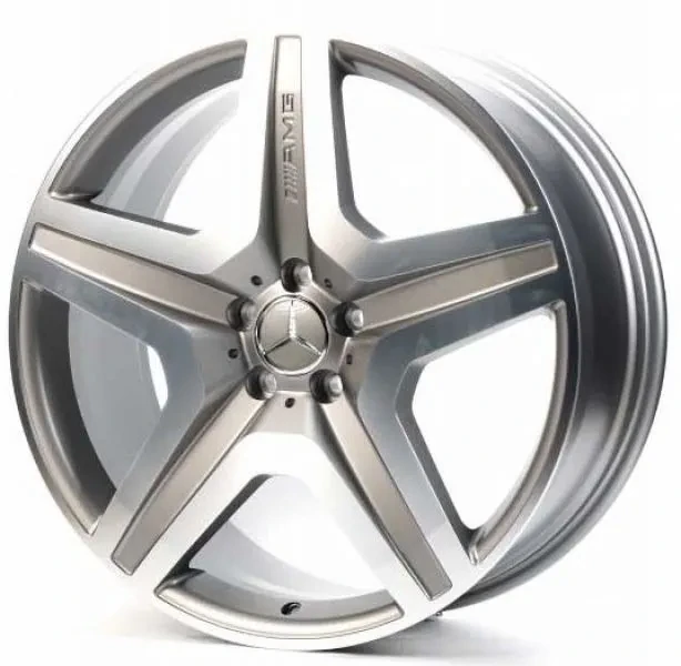 Replica MR706C 9x21 5x112 ET53 DIA 66.5 Matte Graphite with Machined Face