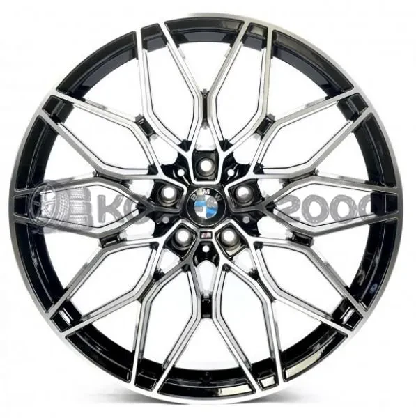 Replica B872 8.5x20 5x112 ET26 DIA 66.6 Black Machine Face