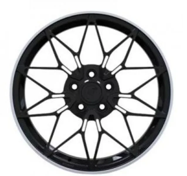 Ws WS-14M 8x18 5x112 ET50 DIA 66.5 Glossy Black Lip Polished