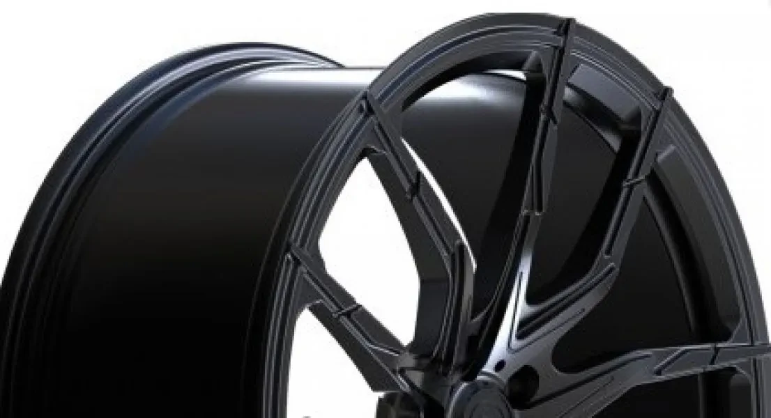 Ws WS-15M 9x19 5x127 ET50 DIA 71.5 Glossy Black Lip Polished