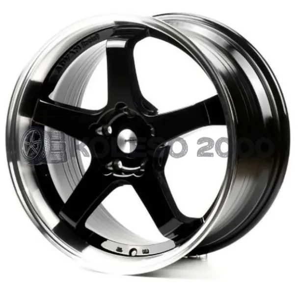 Flow Forming FFCGT 8x18 5x120 ET30 DIA 72.6 Glossy Black Lip Polished