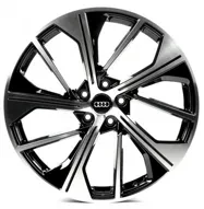 Replica A5565 8.5x20 5x112 ET35 DIA 66.6 Gloss black with Machined Face