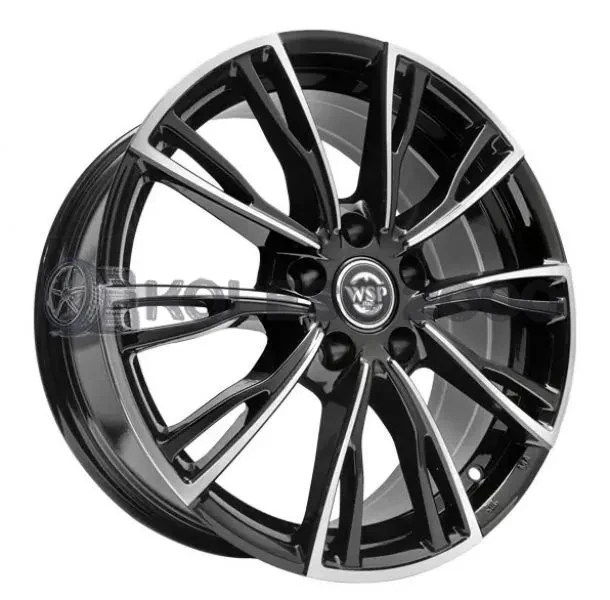 Wsp Italy WD006 7.5x17 5x112 ET40 DIA 57.1 GLOSSY BLACK POLISHED