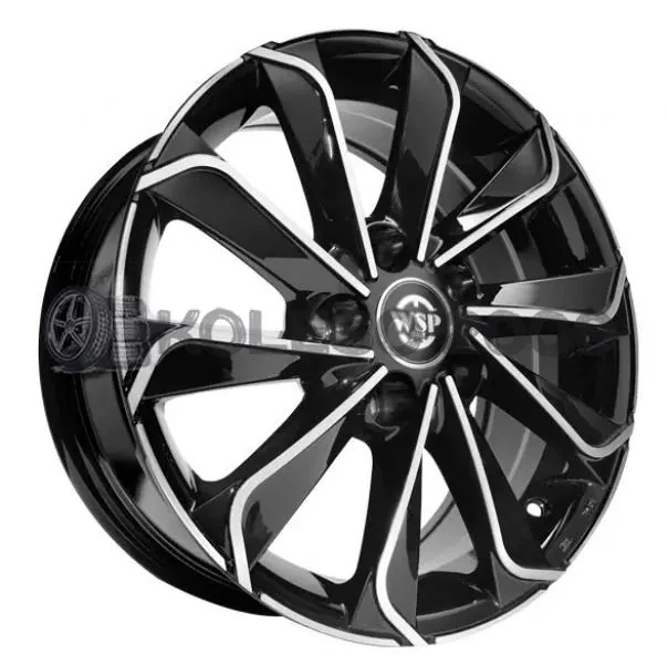 Wsp Italy WD003 6.5x16 5x114.3 ET35 DIA 66.1 GLOSSY BLACK POLISHED