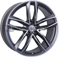 WSP Italy Audi (W570) Penelope 9x20 5x112 ET37 DIA 66.6 MATT GUN METAL POLISHED