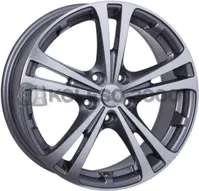 WSP Italy Skoda (W3502) Danubio 6x15 5x100 ET43 DIA 57.1 ANTHRACITE POLISHED