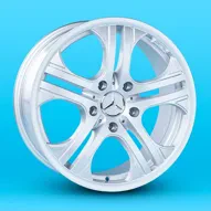 Replica Mercedes A-R393 9x20 5x130 ET45 DIA 84.1 silver