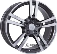 Wsp Italy Porsche W1054 Saturn 10.5x21 5x130 ET57 DIA 71.6 DULL BLACK