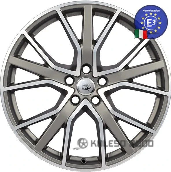Wsp Italy Audi W571 Alicudi 8.5x20 5x112 ET38 DIA 57.1 MATT GUN METAL POLISHED Wsp Italy Audi W571 Alicudi 8.5x20 5x112 ET38 DIA 57.1 MATT GUN METAL POLISHED