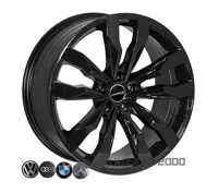 Zw BK5333 Volkswagen Audi 8.5x20 5x112 ET33 DIA 66.6 Black