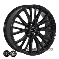 Zw BK5316 Lexus Toyota 8x20 5x114.3 ET30 DIA 60.1 Black